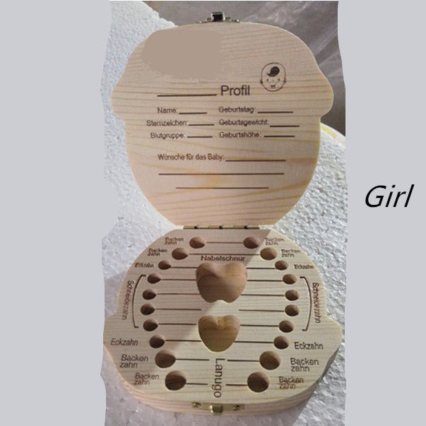 Wood Storage Box for Baby Kids Tooth Box Organizer $14.45 Dana Fashion style: Girl Model: Germany Toys & Hobbies Overview: Excellent material, not easy to break Exquisite design, beautiful appearance Specification: Material: wood Style: Girl /Boy Size: 12