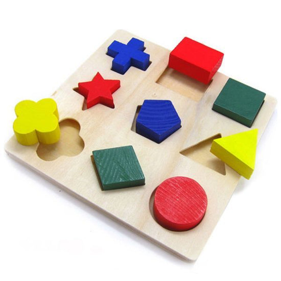 Wooden Geometrical Shape Baby Toy Jigsaw $11.10 Dana Fashion Style: 3 Toys & Hobbies Material Wooden Color Colors Mixture Size 15*15*0.6cm Weight 0.2kg