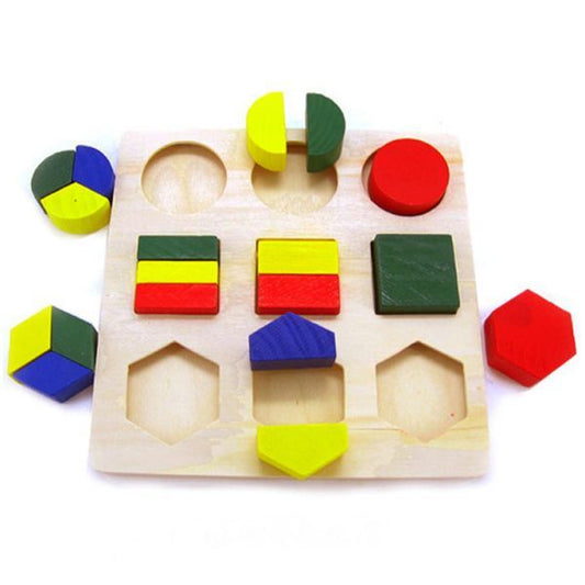 Wooden Geometrical Shape Baby Toy Jigsaw $9.28 Dana Fashion Style: 1 Toys & Hobbies Material Wooden Color Colors Mixture Size 15*15*0.6cm Weight 0.2kg