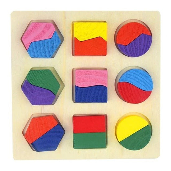 Wooden Geometrical Shape Baby Toy Jigsaw $9.09 Dana Fashion Style: 4style Toys & Hobbies Material Wooden Color Colors Mixture Size 15*15*0.6cm Weight 0.2kg