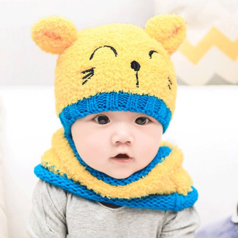 Wool scarf baby hat $17.01 Dana Fashion Color: Big Red Baby Clothing material: Wool Size: 6-12 months, one size Features: 100% brand new premium Spring, autumn and winter seasons Novel and stylish design, very popular and very flexible Its unique design w