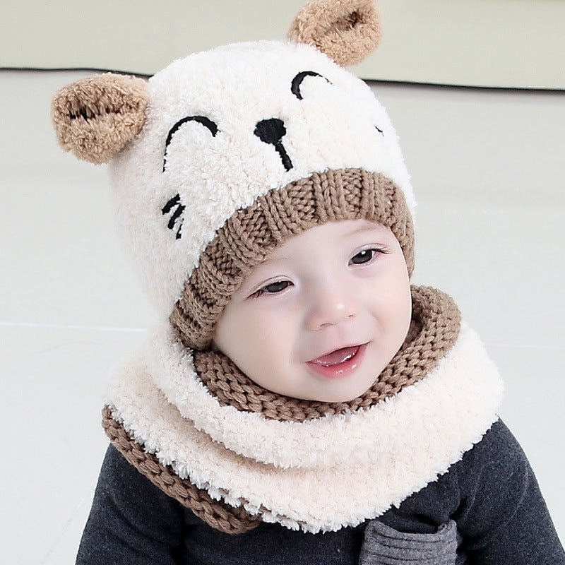 Wool scarf baby hat $17.01 Dana Fashion Color: Big Red Baby Clothing material: Wool Size: 6-12 months, one size Features: 100% brand new premium Spring, autumn and winter seasons Novel and stylish design, very popular and very flexible Its unique design w