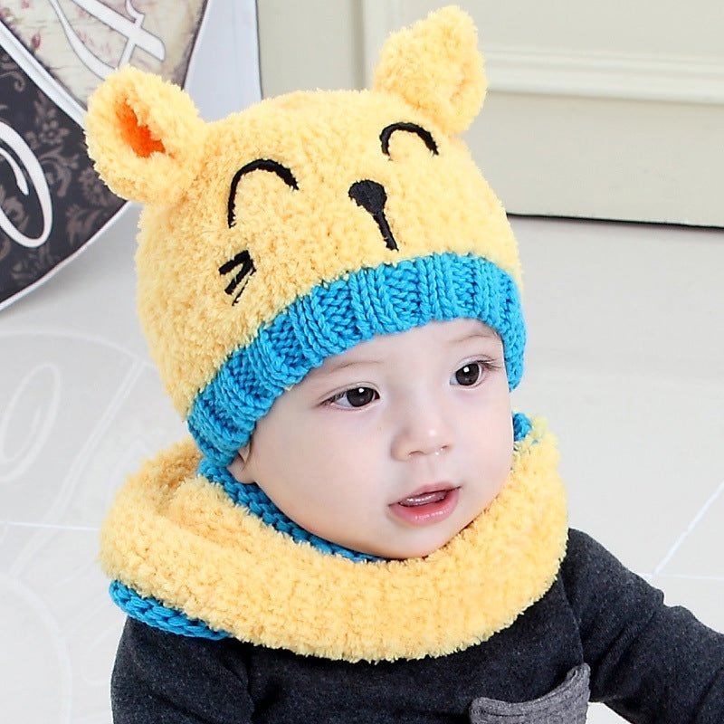 Wool scarf baby hat $17.01 Dana Fashion Color: Big Red Baby Clothing material: Wool Size: 6-12 months, one size Features: 100% brand new premium Spring, autumn and winter seasons Novel and stylish design, very popular and very flexible Its unique design w
