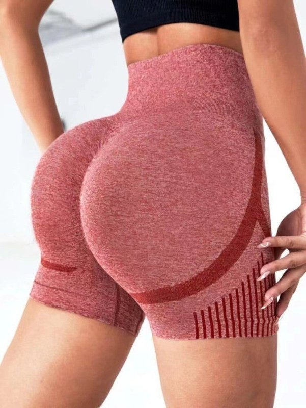 Yoga Leggings Seamless High Elastic High-waist Quick-drying Casual Shorts $11.15 Dana Fashion Size: LtoXL Color: Red Women's clothing Product information: Function: sports yoga hip hop improvement Color: black, dark gray, blue, pink, green, red, khaki Fab