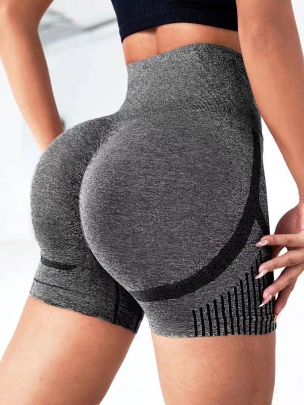 Yoga Leggings Seamless High Elastic High-waist Quick-drying Casual Shorts $11.15 Dana Fashion Size: LtoXL Color: Dark Gray Women's clothing Product information: Function: sports yoga hip hop improvement Color: black, dark gray, blue, pink, green, red, kha