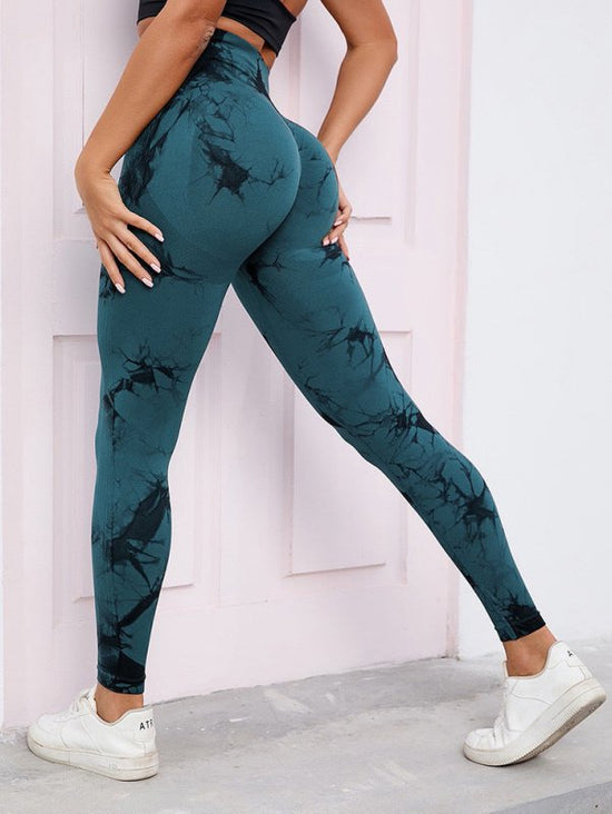 Yoga Pants Hip Lifting Fitness High Waist Bottoming Trousers Tight Women $39.99 Dana Fashion Color: Dark Green Black Size: L Women's clothing Product information: Color: purple yellow, red blue, dark green, pink, pink blue, purple green, fluorescent rose,