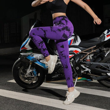 Purple And Black Tie Dye