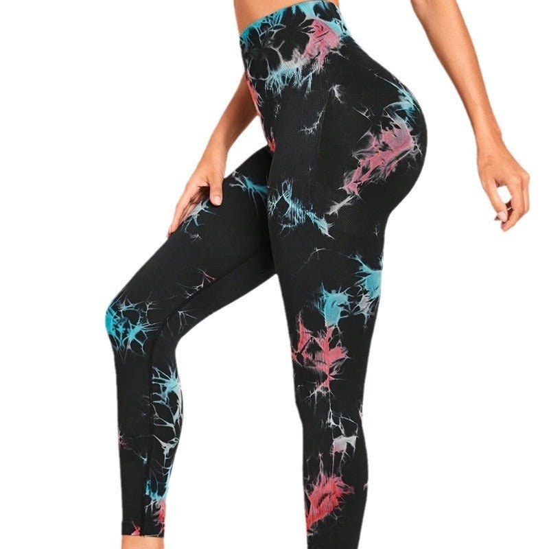 Yoga Pants Hip Lifting Fitness High Waist Bottoming Trousers Tight Women $39.99 Dana Fashion Color: Black And Gray Size: L Women's clothing Product information: Color: purple yellow, red blue, dark green, pink, pink blue, purple green, fluorescent rose, f