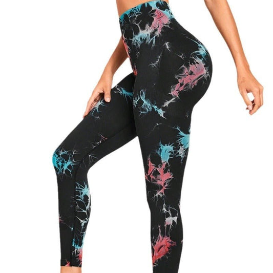 Yoga Pants Hip Lifting Fitness High Waist Bottoming Trousers Tight Women $39.99 Dana Fashion Color: Black And Gray Size: L Women's clothing Product information: Color: purple yellow, red blue, dark green, pink, pink blue, purple green, fluorescent rose, f