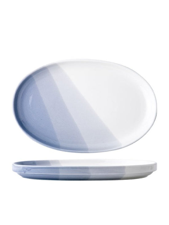 Youci Creative Ceramic Fish Plate Nordic $98.48 Dana Fashion style: 12.5inch fish pan Dana's Kitchen Product information : Material: Porcelain Style: Nordic style Shape: oval Popular elements: Ink style Color classification: Wuhai series-12.5 inch fish pl