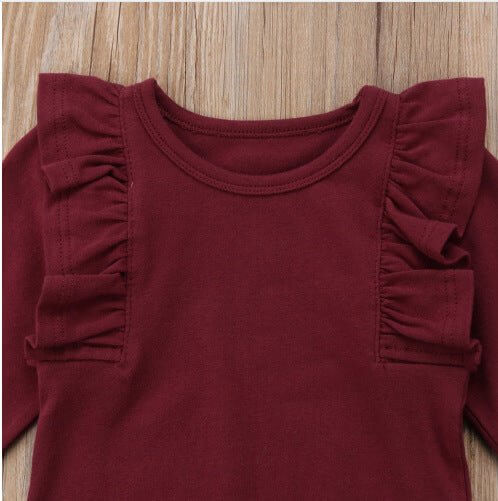 Zinnia Set 3PCS Newborn Baby Girls Red Tops Solid Romper Floral Pants Headband Outfits Autumn Set Clothes $20.29 Dana Fashion Height: 100cm Baby Clothing High quality and Brand new 100% Main Color:As The Picture Show Brand New in Fashion Adorable Newborn