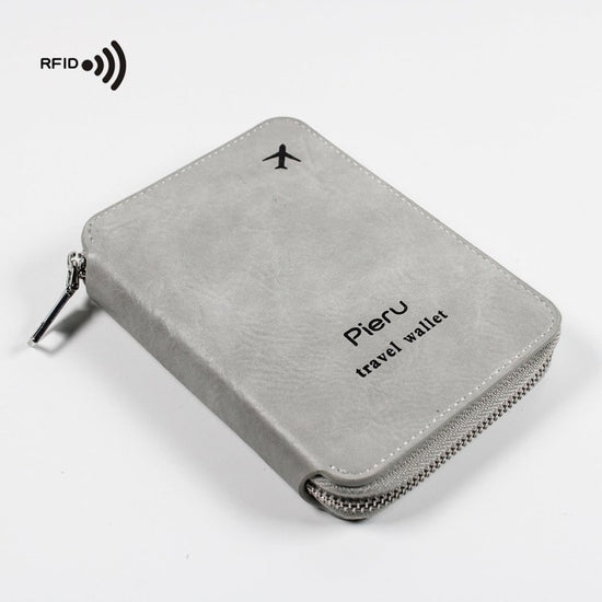 Zipper Passport Holder Multi-functional RFID Anti-theft Swiping Outbound Travel Storage Bag $23.96 Dana Fashion Color: Black Women's Bags Product information: Lining texture: pu Applicable scenarios: Daily matching Color: black, gray white, pink, brown, w
