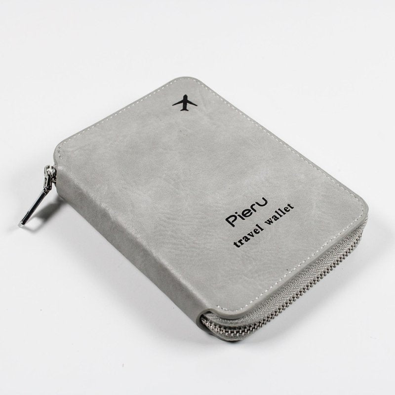 Zipper Passport Holder Multi-functional RFID Anti-theft Swiping Outbound Travel Storage Bag $23.96 Dana Fashion Color: Gray White Women's Bags Product information: Lining texture: pu Applicable scenarios: Daily matching Color: black, gray white, pink, bro