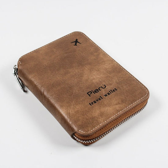 Zipper Passport Holder Multi-functional RFID Anti-theft Swiping Outbound Travel Storage Bag $23.96 Dana Fashion Color: Brown Women's Bags Product information: Lining texture: pu Applicable scenarios: Daily matching Color: black, gray white, pink, brown, w