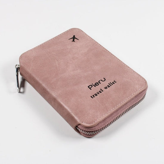 Zipper Passport Holder Multi-functional RFID Anti-theft Swiping Outbound Travel Storage Bag $23.96 Dana Fashion Color: Pink Women's Bags Product information: Lining texture: pu Applicable scenarios: Daily matching Color: black, gray white, pink, brown, wi