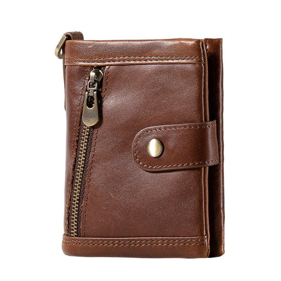 Zipper Vgenuine Leather Wallet For Women $42.50 Dana Fashion Color: Brown Women's Bags Product information: Color: brown, brown red, khaki, Black Function: ultra-light, anti-theft card swiping Material: genuine leather Packing list: Wallet *1 Product Imag