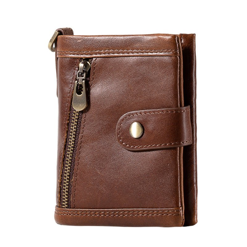 Zipper Vgenuine Leather Wallet For Women $42.50 Dana Fashion Color: Brown Women's Bags Product information: Color: brown, brown red, khaki, Black Function: ultra-light, anti-theft card swiping Material: genuine leather Packing list: Wallet *1 Product Imag