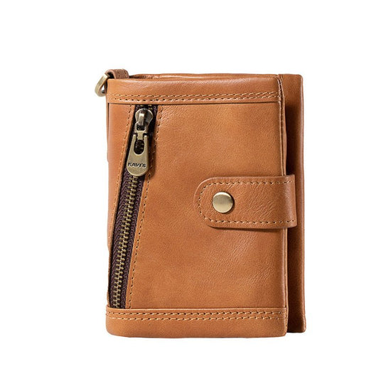 Zipper Vgenuine Leather Wallet For Women $42.50 Dana Fashion Color: Khaki Women's Bags Product information: Color: brown, brown red, khaki, Black Function: ultra-light, anti-theft card swiping Material: genuine leather Packing list: Wallet *1 Product Imag