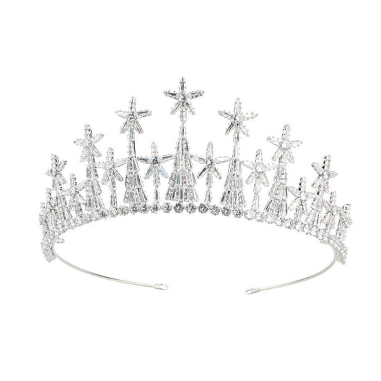 Zircon Headdress Formal Dress Accessories Bridal Crown $65.00 Dana Fashion Color: Platinum Women's Accessories Product information: Processing process: manual Color: gold, platinum, rose gold Style: Women's Material: Copper Purity: gold plated/Platinum Sh