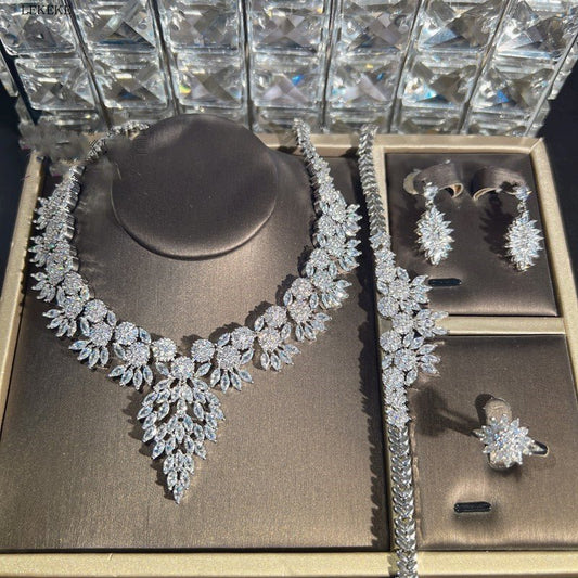 Zircon Pendant Necklace Banquet Jewelry Accessories $349.50 Dana Fashion Color: White Women's Accessories Product information: Material: zircon/Rhinestone Product Type: Ornament Color classification: white Size: Necklace length 43cm, earring length 2.0*1.